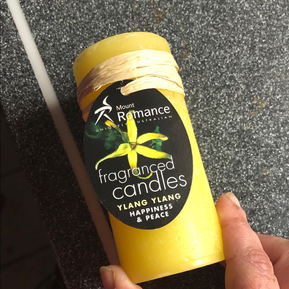 Mount Romance Ylang Ylang Fragranced Candle - Yellow